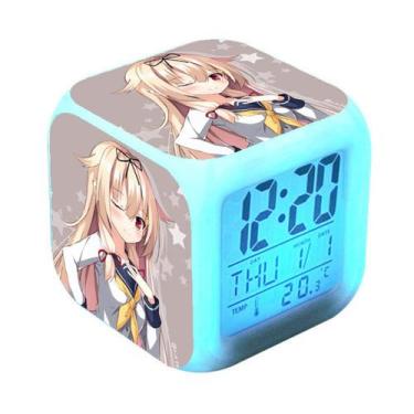 Imagem de Coleções de despertadores Relógio digital LED quadrado para crianças -