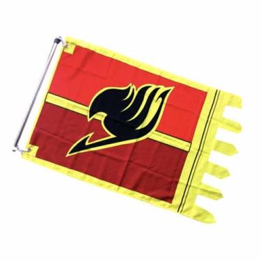 Imagem de Tapeçaria para decoração de parede Art Fairy Tail Anime 96x64cm - yiwe