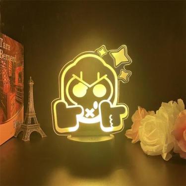 Imagem de Luz noturna LED 3D Brawls Stars Colts que muda de cor para crianças - 