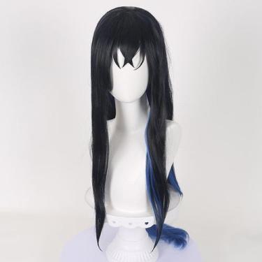 Imagem de Peruca de cosplay Hashibiras Inosukes 80cm de cabelo sintético - yiwei