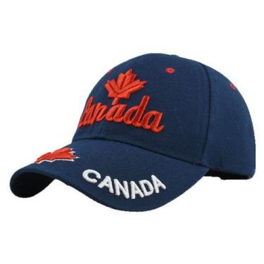 Imagem de Boné de beisebol de algodão bordado Maple Leaf Canada Unissex - Yiweis