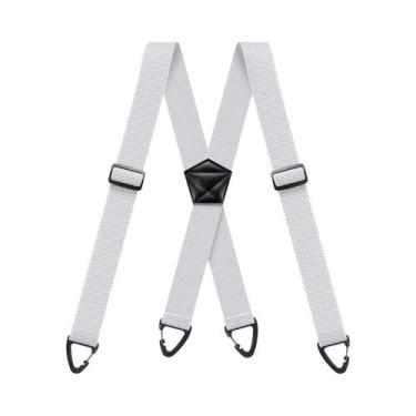 Imagem de Suspensórios Masculinos Reforçados Ajustáveis Elásticos De 4,06 Cm De 