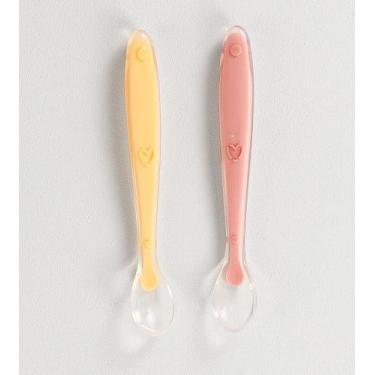 Imagem de Conjunto Colheres Silicone 2 Peças Twibex Bebê Infantil Alimentar Prát