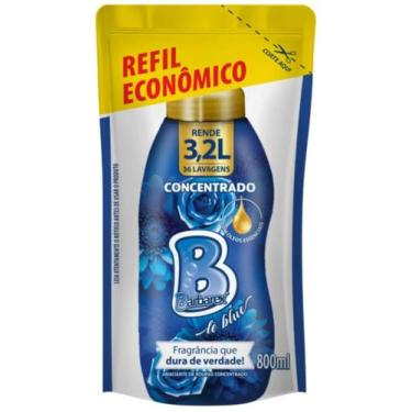Imagem de Amaciante Concentrado Lê Blue Refil Econômico Barbarex 800ml