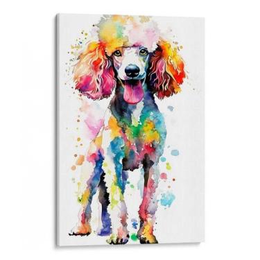 Imagem de Quadro decorativo Poodle - Art Canvas, 120 x 80 cm, Borda Infinita