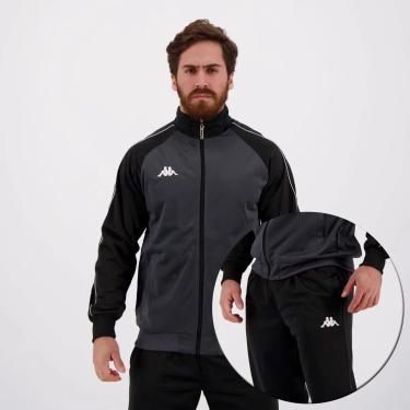 Imagem de AGASALHO MASCULINO KAPPA UNIVERSE PRETO CHUMBO-Masculino