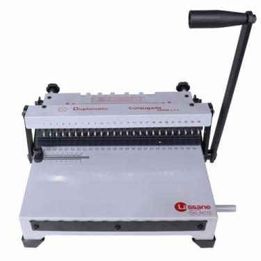Imagem de Encadernadora de Wire-o Conjugada Duplamatic Passo 2x1 - Lassane