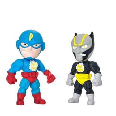Imagem de Kit 2 Bonecos 17cm Super Heróis Liga Da Justiça Vingadores Brinquedo D