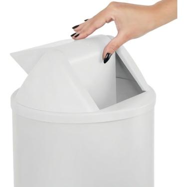 Imagem de Cesto Lixeira 22 Litros com Tampa Vai e Vem Basculante Abertura Prática para Cozinha Hi...