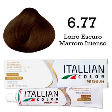 Imagem de Coloração Itallian Color 6.77 Louro Escuro Marrom Intenso - Itallian H