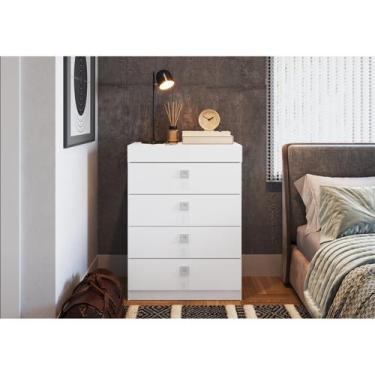 Imagem de Cômoda 4 Gavetas com Gabinete Oculto Lock - Art in Móveis