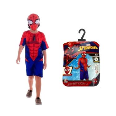 Imagem de Fantasia Homem Aranha com Máscara Tamanho P - Novabrink