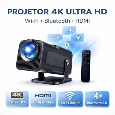 Imagem de Projetor Full HD 1080p Wi-Fi Bluetooth Para Futebol Ao Vivo - Projetor