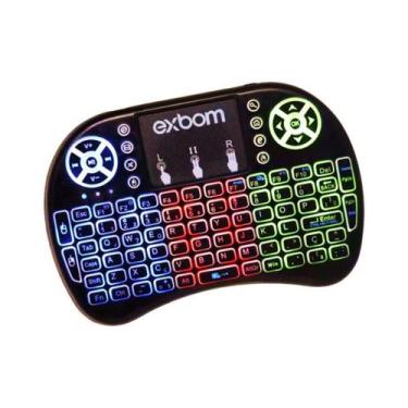 Imagem de Mini Teclado Para Televisão Computador Xbox Tablet exbom Sem Fio