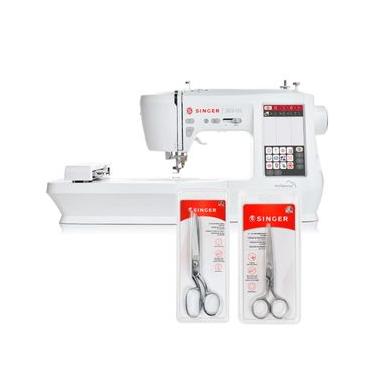 Imagem de Kit Máquina de Bordado e Costura SE9185 + Tesoura 10" Tecido e Tesoura para Bordado Bivolt