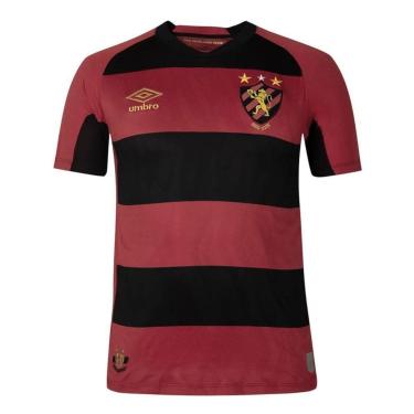 Imagem de Camisa Umbro Sport Recife I 2025/26 Torcedor Masculina - Vermelho e Preto 2GG-Masculino