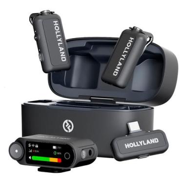 Imagem de Sistema De Microfones Duplo Sem Fio Hollyland Lark Max 2 Combo Para Câ