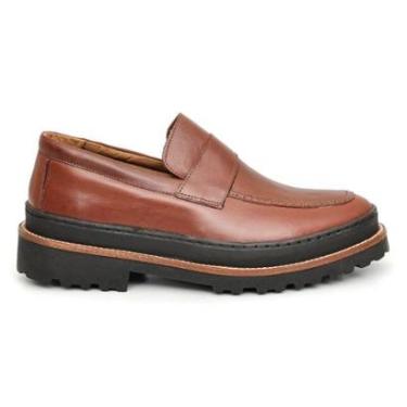Imagem de Sapato Iate Loafer Premium de Luxo Tratorado Couro Legítimo-Masculino