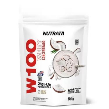 Imagem de W100 Whey Concentrado - 900g Refil Creme de Coco - Nutrata-Masculino