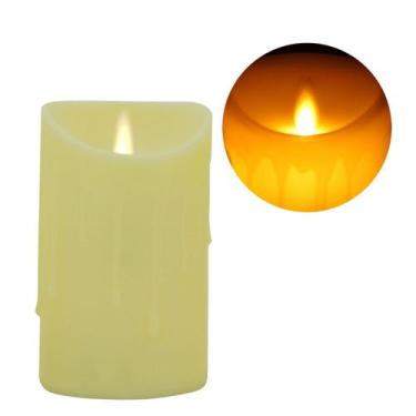 Imagem de Vela Decorativa LED 12,5cm a Pilha  Efeito Chama Realista - Magizi By 