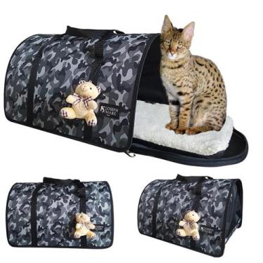 Imagem de Mala De Transporte Para Pet Cães Gatos Tam Grande Reforçada rf04 - Jos
