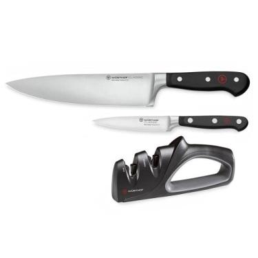 Imagem de Conjunto de Facas Chef/Legumes/Afiador - Wusthof