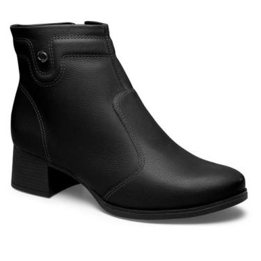 Imagem de Bota Feminina Dakota Salto Bloco Baixo Cano Curto D2781, Preto, 34