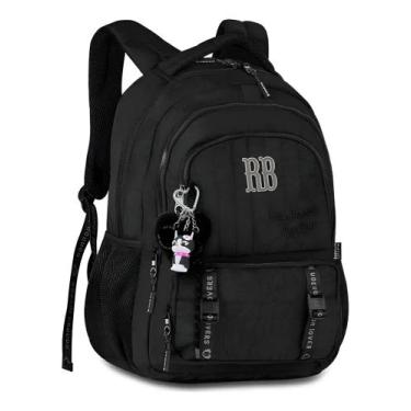Imagem de Mochila Rebecca Bonbon Bolsa Escolar Feminina Cores Cor Preto ref: 270