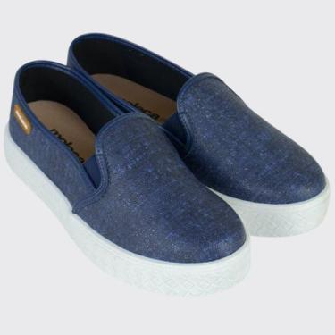 Imagem de Tenis Casual Slip On Flatform Feminino Moleca 5712.304.27817, Marinho,