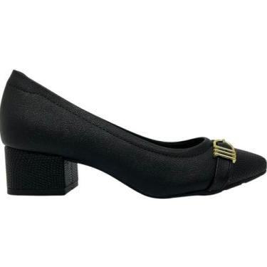 Imagem de Sapato Feminino Scarpin Casual Dia a Dia Passeio Trabalho Salto Médio 
