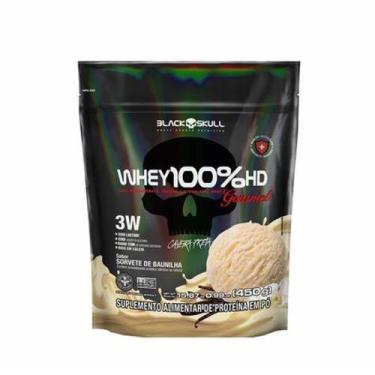Imagem de Whey 100% HD Refil 900g Black Skull, Sorvete de baunilha