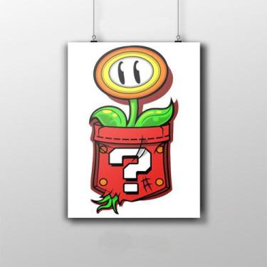 Imagem de Placa Decorativa Flor Do Super Mario Game - Nerdecs