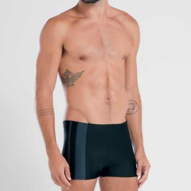 Imagem de Sunga Boxer Lisa com Bolso Lateral 300.120 Mash, Preto, M