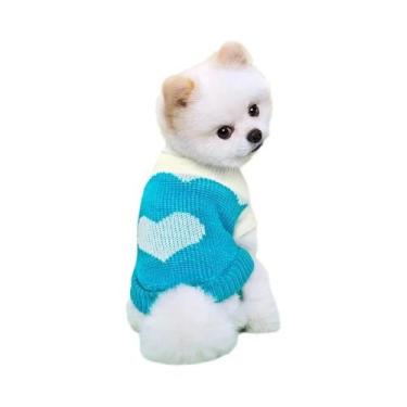 Imagem de Suéter Tricotado Para Cães E Gatos Pequenos S-2XL, Macio, Confortável 