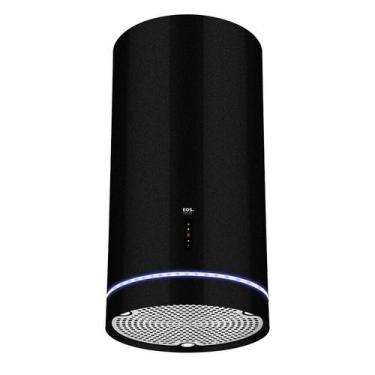 Imagem de Coifa e Depurador de Ilha EOS 35cm Premium Redonda Preto Inox EPCO40IR