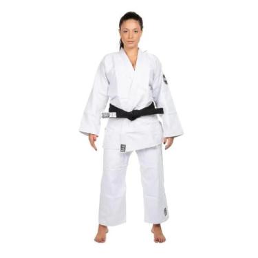 Imagem de Kimono reforcado adulto haganah trançado, Branco, A3