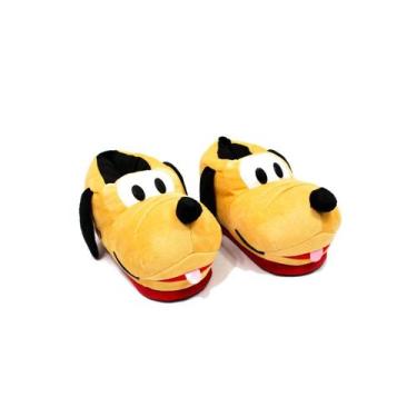 Imagem de Pantufa Disney - Pluto 3D - Zona Criativa Cor:AmareloTamanho:M, Amarel