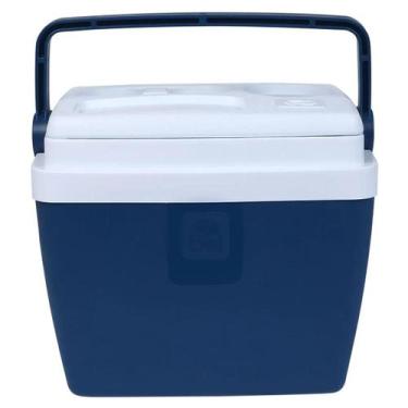 Imagem de Caixa Térmica 19L Azul Com Base para Copos 71902 BelFix