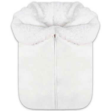 Imagem de Porta Bebê Hug Forrado Com Lã de Carneirinho Off White