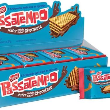 Imagem de Biscoito Passatempo Wafer Chocolate 20g c/28 - Nestlé - NoBrand