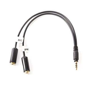 Imagem de Movo TCB1 3,5 mm TRS (fêmea) microfone para TRRS (macho) adaptador de smartphone com conector de fone de ouvido para iPhone e Android