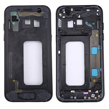 Imagem de LIYONG Peças sobressalentes para moldura central de reposição para Galaxy A3 (2017) / A320 (preto) Peças de reparo (cor preta)
