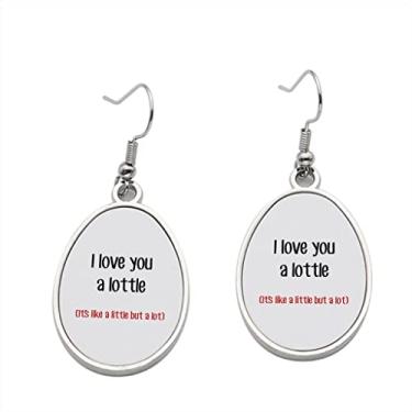 Imagem de Brinco I Love You Little It's Like Little but Lot - Brincos pendentes para meninas - Presente de festa de aniversário dos namorados