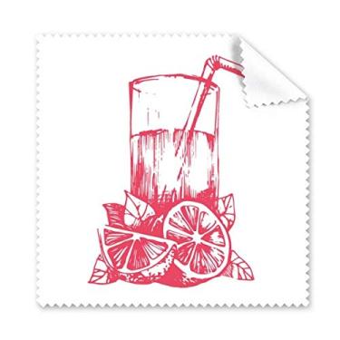 Imagem de Juice Limão Aquarela Estampa Ilustração Pano de Limpeza para Limpeza de Tela de Celular 5 peças