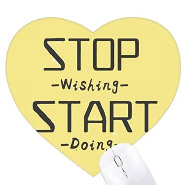 Imagem de Mousepad de coração Keep Safe Quarantine Tapete de borracha para escritório