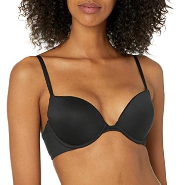 Imagem de Calvin Klein Sutiã feminino push up plunge, Preto, 36D