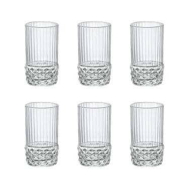Imagem de Jogo com 6 Copos De Cristal Para Shot 80 ml America 20s Bormioli Rocco