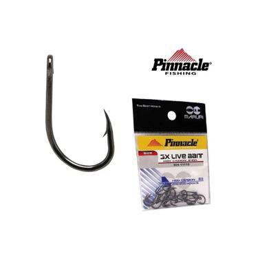 Imagem de Anzol de Pesca Maruri Pinnacle 3X Live Bait N° 3/0 - 10 pçs