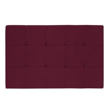 Imagem de Cabeceira Casal Suspensa Sleep 140 cm Suede Bordô