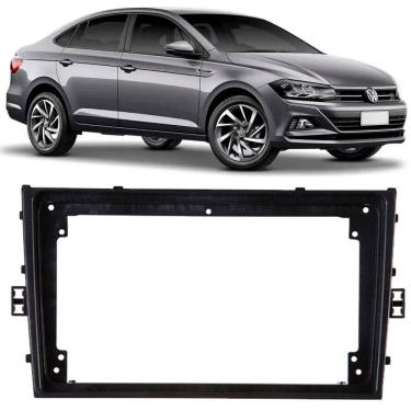 Imagem de Moldura De Painel 2 Din 9" Polegadas Vw Virtus 2017 2018 2019 2020